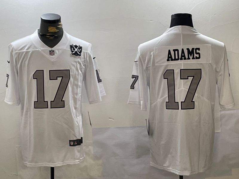 Men Oakland Raiders #17 Adams White 2024 Nike Vapor Limited NFL Jersey style 2->oakland raiders->NFL Jersey
